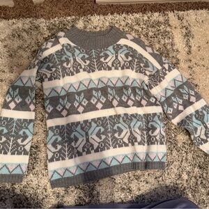 Croquet Club vintage sweater size L.